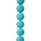 12 Pack: Turquoise Dyed Howlite Lentil Beads, 12mm by Bead Landing™